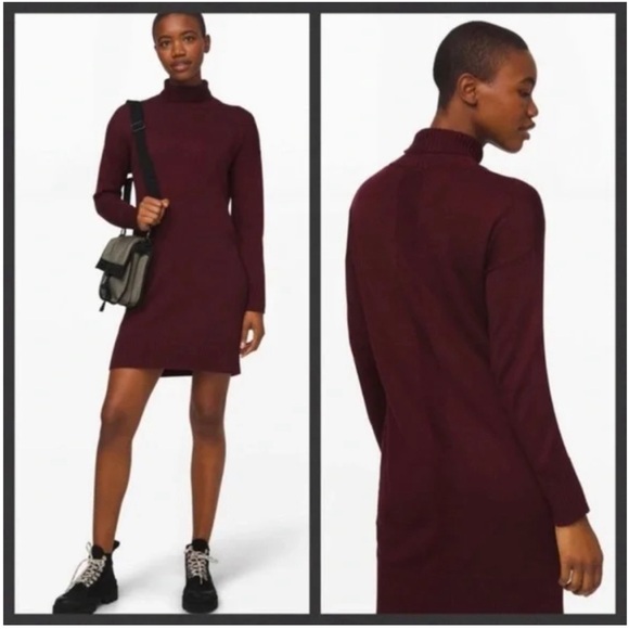 lululemon athletica Dresses & Skirts - Lululemon Softer Still Dress in colour Garnet